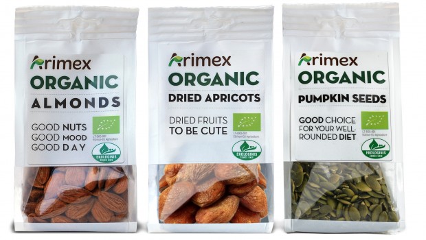 Organic Arimex riesutai ir džiovinti vaisiai